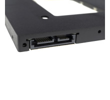 Кишеня для 2.5' SATA HDD,SSD h=9.5mm, устанавливается замість SATA-привода ноутбука, Second HDD Caddy Optibay, матовий NBB-39986