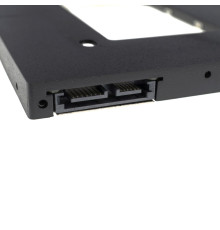 Кишеня для 2.5' SATA HDD,SSD h=9.5mm, устанавливается замість SATA-привода ноутбука, Second HDD Caddy Optibay, матовий NBB-39986