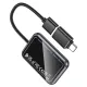 Автомобільний бездротовий адаптер HOCO HU1 Way car wireless CarPlay adapter metal grey mag-6942007623674145537