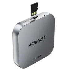 Автомобільний CarPlay ACEFAST QC2 AI box carplay wireless adapter for car Metal Grey mag-6974316285830153357