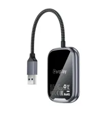 Автомобільний CarPlay ACEFAST QC1 wireless adapter for car Metal grey mag-6974316285793153839