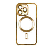 Чохол TPU Metallic Full Camera with Magsafe для Iphone 12 Pro Колір Gold 2020000342830