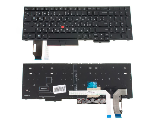 Клавіатура для ноутбука LENOVO (ThinkPad Edge: T590, L590) rus, black, підсвічування клавіш