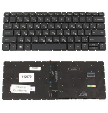Клавіатура для ноутбука HP (ProBook: 830 G8, 835 G8) rus, black, без фрейма, підсвічування клавіш
