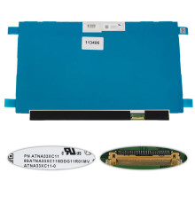 Матриця 13.3" ATNA33XC11-0 (1920*1080, 30pin(eDP, 400cd/m2, колір: 1.07B, 100%), OLED, SLIM(без планок та вушок), глянець, роз'єм справа внизу) для ноутбука