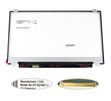 Матриця 17.3 B173QTN01.4 (2560*1440, 40pin(eDP, 120Hz), LED, SLIM(вертикальні вушки), матова, роз'єм ліворуч знизу) для ноутбука NBB-120612