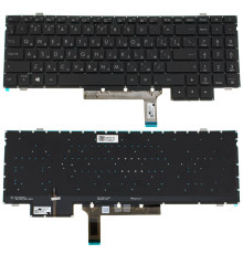 Клавіатура для ноутбука ASUS (H7600 series) rus, black, без фрейму, підсвічування клавіш NBB-121853