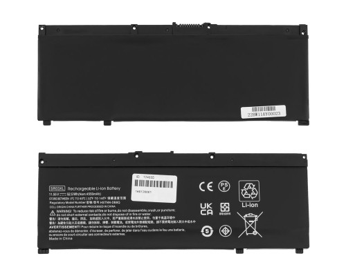 Батарея для ноутбука HP SR03XL (Pavilion Gaming 15-CX, 17-CD) 11.55V 4550mAh 52.5Wh Black (HSTNN-IB8L) NBB-124835