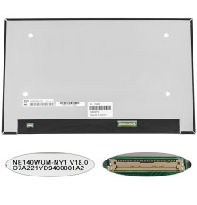 Матриця 14.0" NE140WUM-NY1 (1920 * 1200, 40pin (eDP, 165Hz, 400cd/m2, колір 99% sRGB), LED, SLIM (без доп. панелі), матова, роз'єм справа внизу) для ноутбука