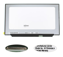 Матриця 17.3 B173HAN04.9 (1920*1080, 40pin(eDP, IPS, 144HZ, 300cd/m2, 45% NTSC), LED, SLIM(без планок та вушок), матова, роз'єм справа внизу) NBB-132231