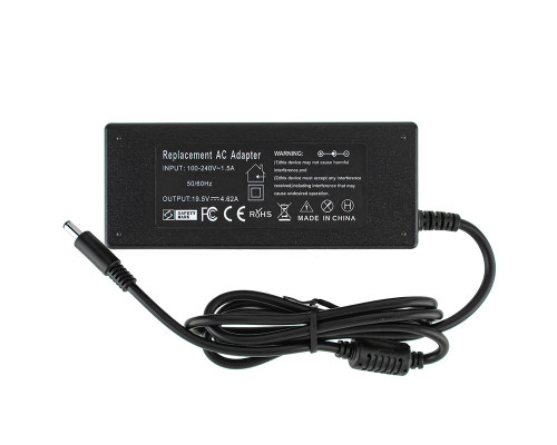 Блок живлення для ноутбука DELL 19.5V, 4.62A, 90W, 4.5*3.0-PIN, (Replacement AC Adapter) black (без кабелю !) NBB-133785