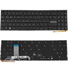 Клавіатура для ноутбука ASUS (X1502 series) rus, black, без фрейму, підсвічування клавіш NBB-133890