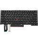 Клавіатура для ноутбука LENOVO (ThinkPad: E480, L380) rus, black, підсвічування клавіш, без фрейма NBB-135048