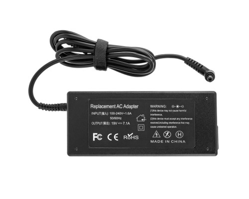 БЖ для ноутбука ASUS 19V, 7.1A, 135W, 5.5*2.5мм, (Replacement AC Adapter) black (без кабелю !) NBB-137598