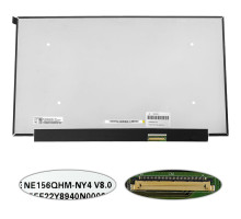 Матриця 15.6 NE156QHM-NY1 (2560*1440, 40pin(eDP, IPS, 165Hz, 300cd/m2, 16.7M, 100%), LED, SLIM(без планок та вушок), матова, роз'єм праворуч знизу) для ноутбука NBB-138762