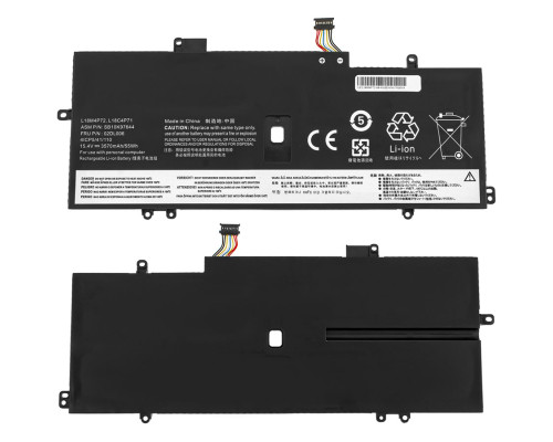 Батарея для ноутбука LENOVO L18C4P71 (ThinkPad X1 Carbon 7th Gen, X1 Yoga 5th Gen) 15.4V 3570mAh 55Wh Black NBB-140011
