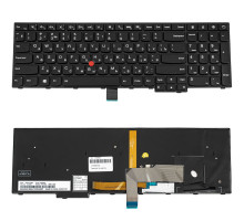 Клавіатура для ноутбука LENOVO (ThinkPad: E550, E555) rus, black, подсветка клавиш NBB-140090