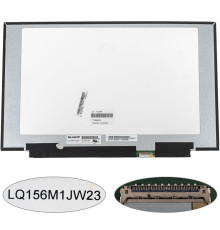 Матриця 15.6" LQ156M1JW23 (1920*1080, 40pin(eDP, IPS, 300HZ), LED, SLIM(без планок та вушок), матова, роз'єм праворуч внизу) для ноутбука NBB-140344