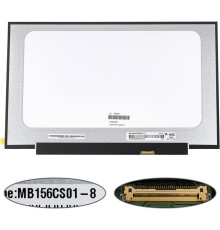 Матриця 15.6 MB156CS01-8 (1920*1080, 30pin(eDP, 250cd/m2 (!!!), IPS, кольоропередача: 16.7M, 45% NTSC), LED, SLIM(без планок та вушок), матова, роз'єм праворуч знизу, ширина 350мм (narrow border)) для ноутбука NBB-140420