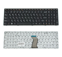 Клавіатура для ноутбука LENOVO (G570, G575, G770, G780, Z560, Z565) rus, black, black frame NBB-33273