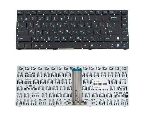 Клавіатура для ноутбука ASUS (Eee PC 1215, 1225), rus, black, без фрейма NBB-37598