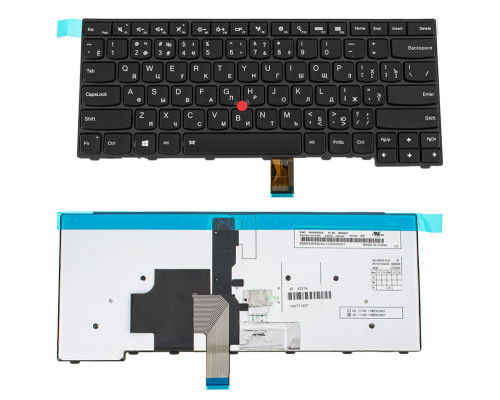 Клавіатура для ноутбука LENOVO (ThinkPad Edge: T431S, T440, T440P, T440S) rus, black, підсвічування клавіш NBB-42216