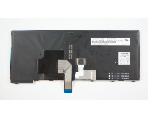 Клавіатура для ноутбука LENOVO (ThinkPad Edge: T431S, T440, T440P, T440S) rus, black, підсвічування клавіш NBB-42216