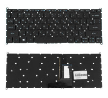 Клавіатура для ноутбука ACER (AS: SP513-51) rus, black, без кадру NBB-61840