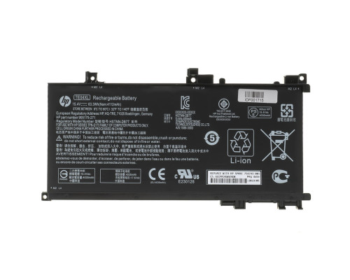 Оригінальна батарея для ноутбука HP TE04XL (Omen 15-AX200 series) 15.4V 4112mAh 63.3Wh Black (HSTNN-DB7T) NBB-65896