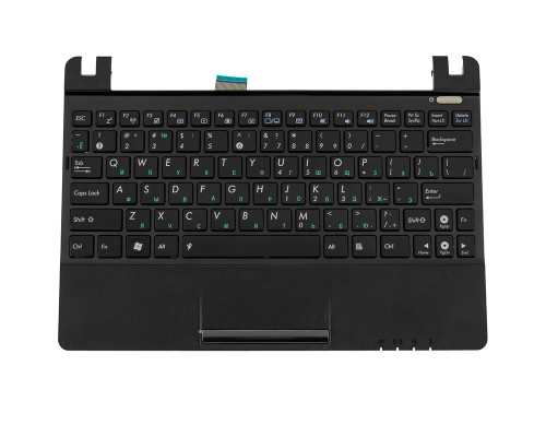 Клавіатура для ноутбука ASUS (EeePC: 1011, 1015, 1016, 1018 Keyboard+Touchpad+передня панель) rus, black NBB-74811