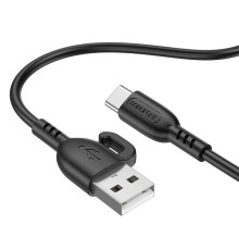 Кабель USB Borofone BX91 Type-C 3A Колір Чорний 6974443389920