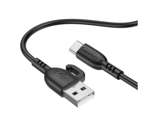 Кабель USB Borofone BX91 Type-C 3A Колір Чорний 6974443389920