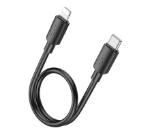 Кабель USB Hoco X96 Hyper PD20W Type-C to Lightning 0.25m Колір Чорний 6942007609364