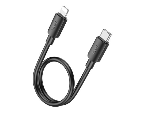 Кабель USB Hoco X96 Hyper PD20W Type-C to Lightning 0.25m Колір Чорний 6942007609364