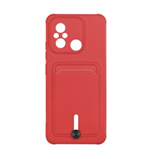 Чохол TPU Colorfull Pocket Card для Xiaomi Redmi 12C Колір 14.Red 2020000357919