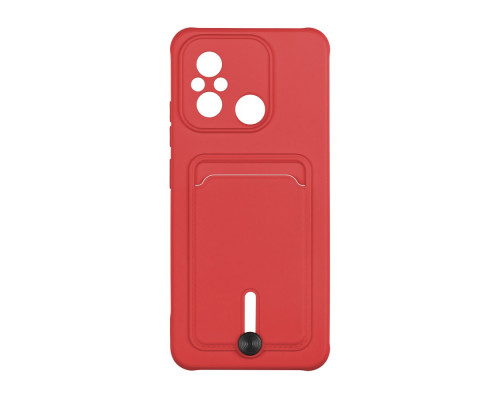 Чохол TPU Colorfull Pocket Card для Xiaomi Redmi 12C Колір 14.Red 2020000357919