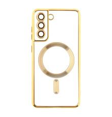 Чохол TPU Metallic Full Camera with Magsafe для Samsung Galaxy S21 FE (G990) М'ята упаковка Колір Gold 2020000431114