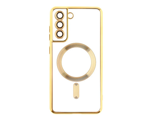 Чохол TPU Metallic Full Camera with Magsafe для Samsung Galaxy S21 FE (G990) М'ята упаковка Колір Gold 2020000431114