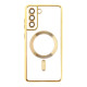 Чохол TPU Metallic Full Camera with Magsafe для Samsung Galaxy S21 FE (G990) М'ята упаковка Колір Gold 2020000431114