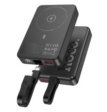 Універсальна Мобільна Батарея Power Bank Hoco Q24 Elegant 22.5W+PD20W with cable and magnetic 10000mAh Колір Чорний 6942007623438 ma34399_3340262