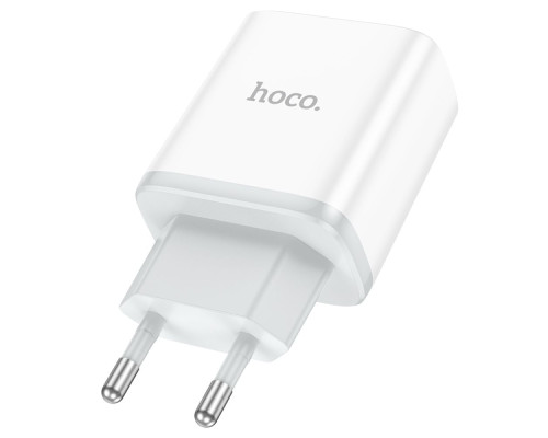 Мережевий Зарядний Пристрій Hoco C105A Stage dual port PD20W+QC3.0 Колір Бiлий 6931474782946