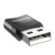 Перехідник Hoco UA17 USB Male to Type-C female USB2.0 adapter Колір Чорний 6931474762009