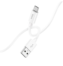 Кабель USB Hoco X87 Magic silicone Micro Колір Бiлий 6931474783226