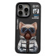 Чохол TPU+PC Nimmy 3D with Metal Buttons для iPhone 15 Pro Колір Dog Black 2020000410461