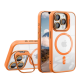 Чохол TPU+PC+Metal Stand Case with MagSafe and Camera Lenses для iPhone 15 Pro Колір Orange 2020000407515