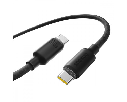 Кабель Baseus Foamed Silicone Fast Charging Data Type-C to Type-C 100W (2m) black 2003000288797 6932172693657