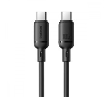 Кабель Baseus Foamed Silicone Fast Charging Data Type-C to Type-C 100W (2m) black 2003000288797 6932172693657