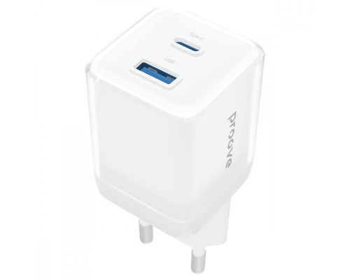 МЗП Proove Pure GaN Plus 30W (Type-C + USB) white 2003000181159 6901111883732