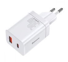 МЗП Baseus Super Si Pro Quick Charger Type-C+USB 30W white