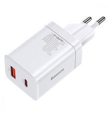 МЗП Baseus Super Si Pro Quick Charger Type-C+USB 30W white